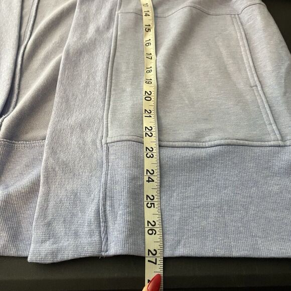 Athleta Lotus Wrap Blue Open Front Cardigan Sweater Women's Size S/M Str… - Picture 8 of 8